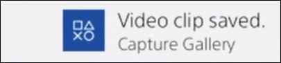 Playstation - Saving a video clip Playstation - Saving a video clip