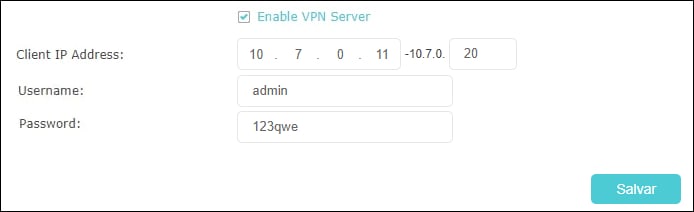 TP-Link C20 AC750 - VPN server configuration