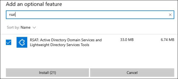 how to access rsat tools windows 10