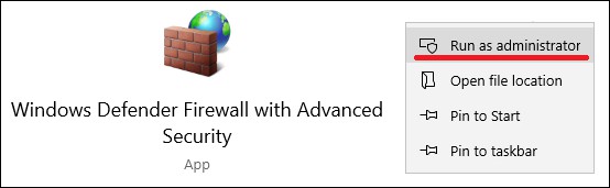 Windows Defender Firewall with Advanced Security