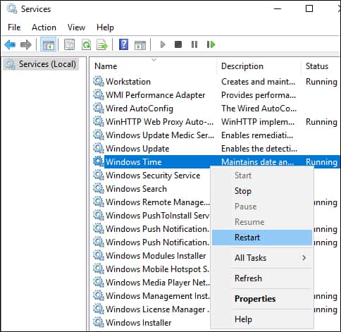 Windows - NTP Server installation
