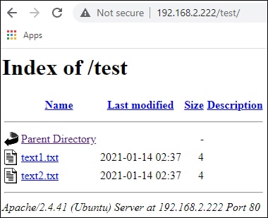 Apache - Disable directory browsing
