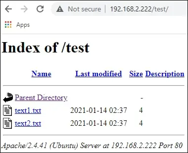 Apache - Disable directory browsing
