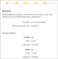 Archer X10 AX1500 - Initial configuration - Summary