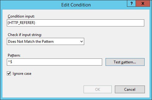 IIS - Hotlinking allow direct access IIS - Hotlinking allow direct access