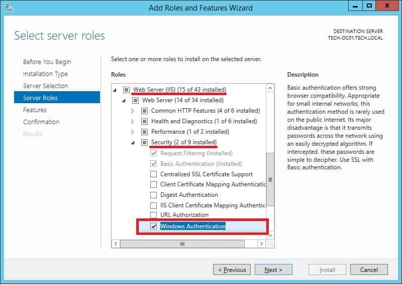 IIS - NTLM authentication feature IIS - NTLM authentication feature