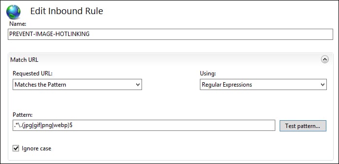 IIS - prevent Hotlinking IIS - prevent Hotlinking
