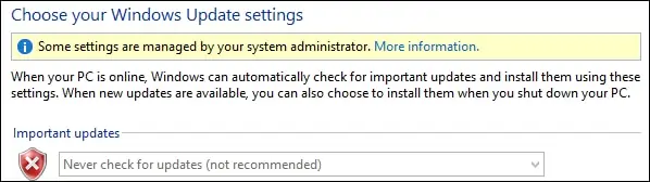 GPO - Disable Windows Update