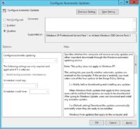 GPO - Disable automatic updates