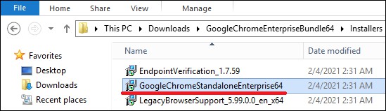 Google Chrome - MSI installer