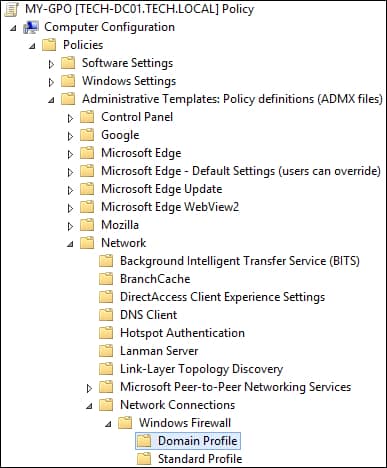 GPO - Disable Windows Firewall