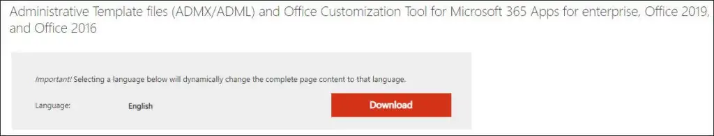GPO - Microsoft Office policy template