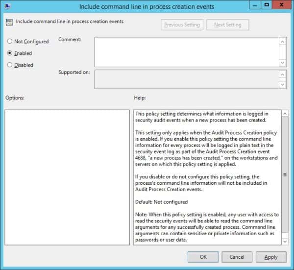 Tutorial GPO Enable the audit of commandline [ Step by step ]