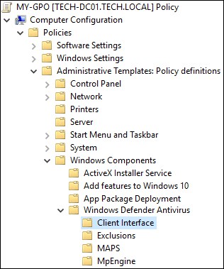 GPO - Disable Windows Defender Notifications