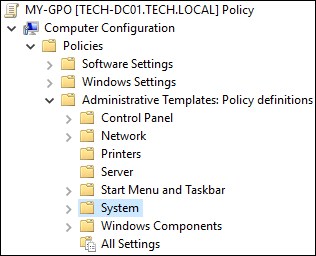 GPO - Administrative templates - System GPO - Administrative templates - System
