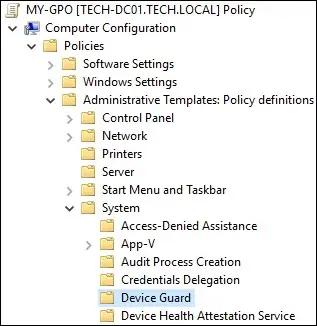 GPO - Enable Device Guard