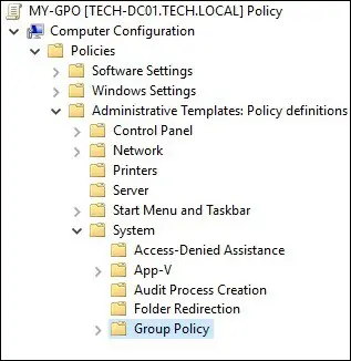 GPO - Group policy configuration