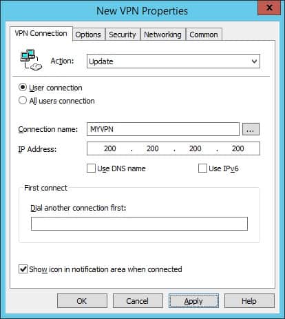 GPO - Add VPN Connection