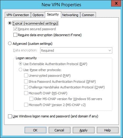 GPO - VPN Security Configuration