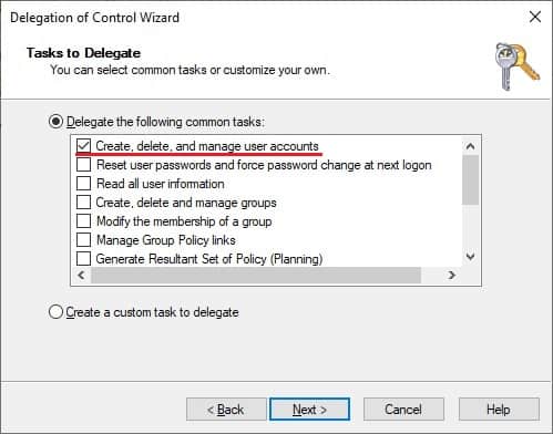 AD - Delegate permission to create user accounts AD - Delegate permission to create user accounts