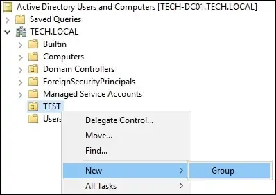 Active Directory - Permission to create groups