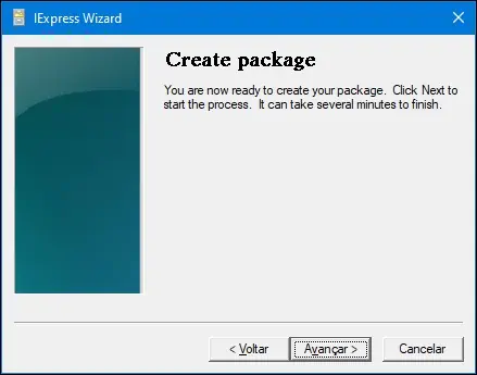 Iexpress - Create EXE package