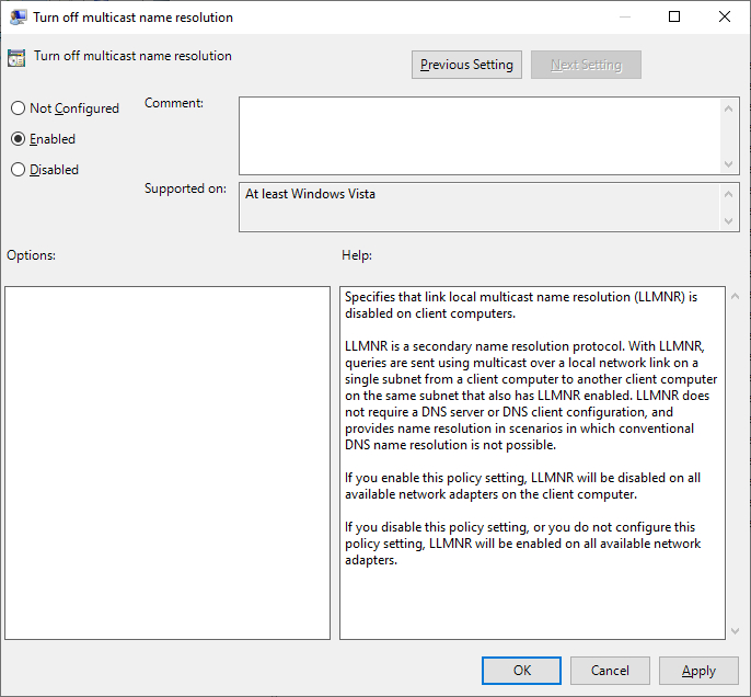 GPO - Disable LLMNR