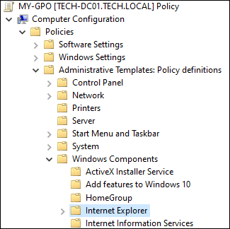 GPO - Internet Explorer